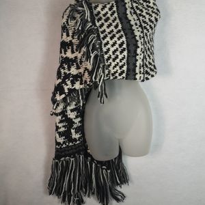 Steve Madden Massive Blanket Scarf Cabin Fever Fringed